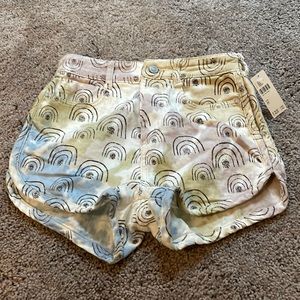 Anthropologie multi color denim shorts